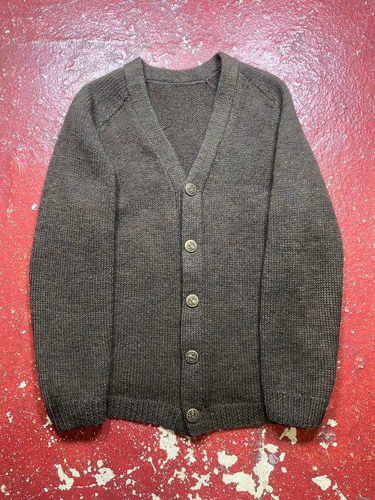 60s/70s Brown Wool Cardigan