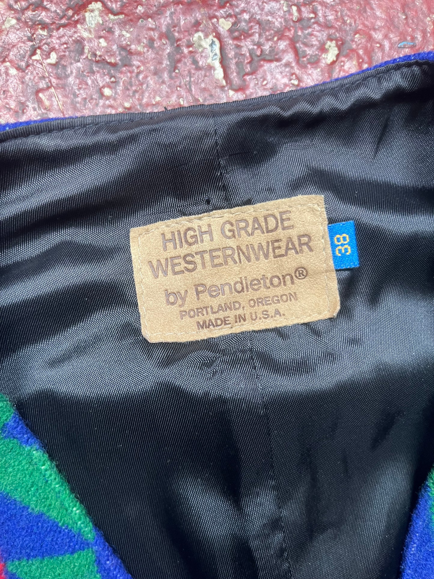 90s Pendleton High Grade Westernwear Vest