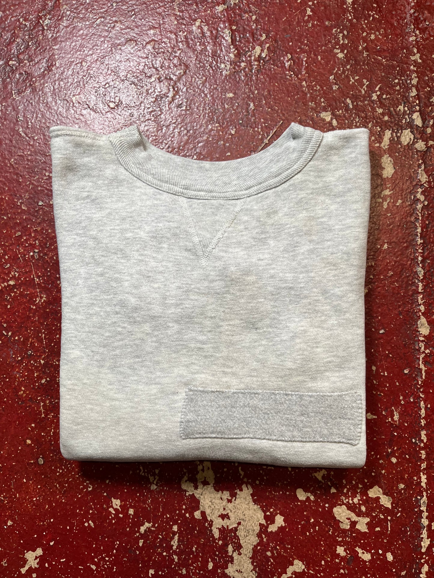 50s Single V Grey Crewneck