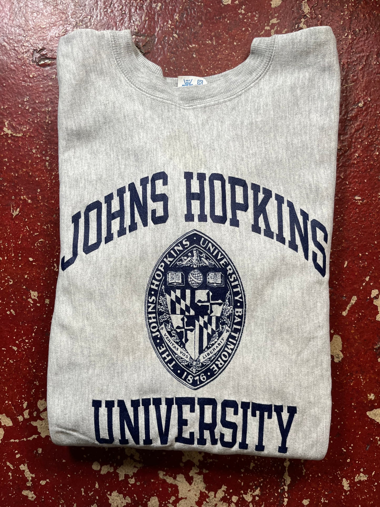 80s Champion Reverse Weave Johns Hopkins Crewneck