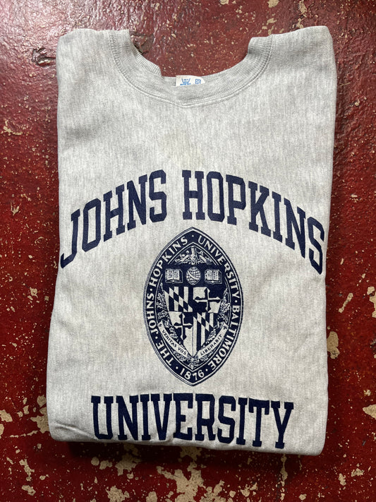 80s Champion Reverse Weave Johns Hopkins Crewneck
