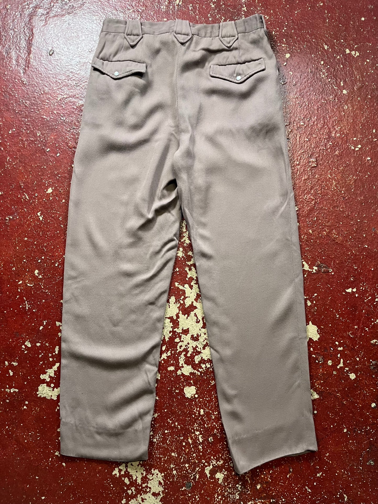 50s Saddle Sturdy Gabardine Western Pants