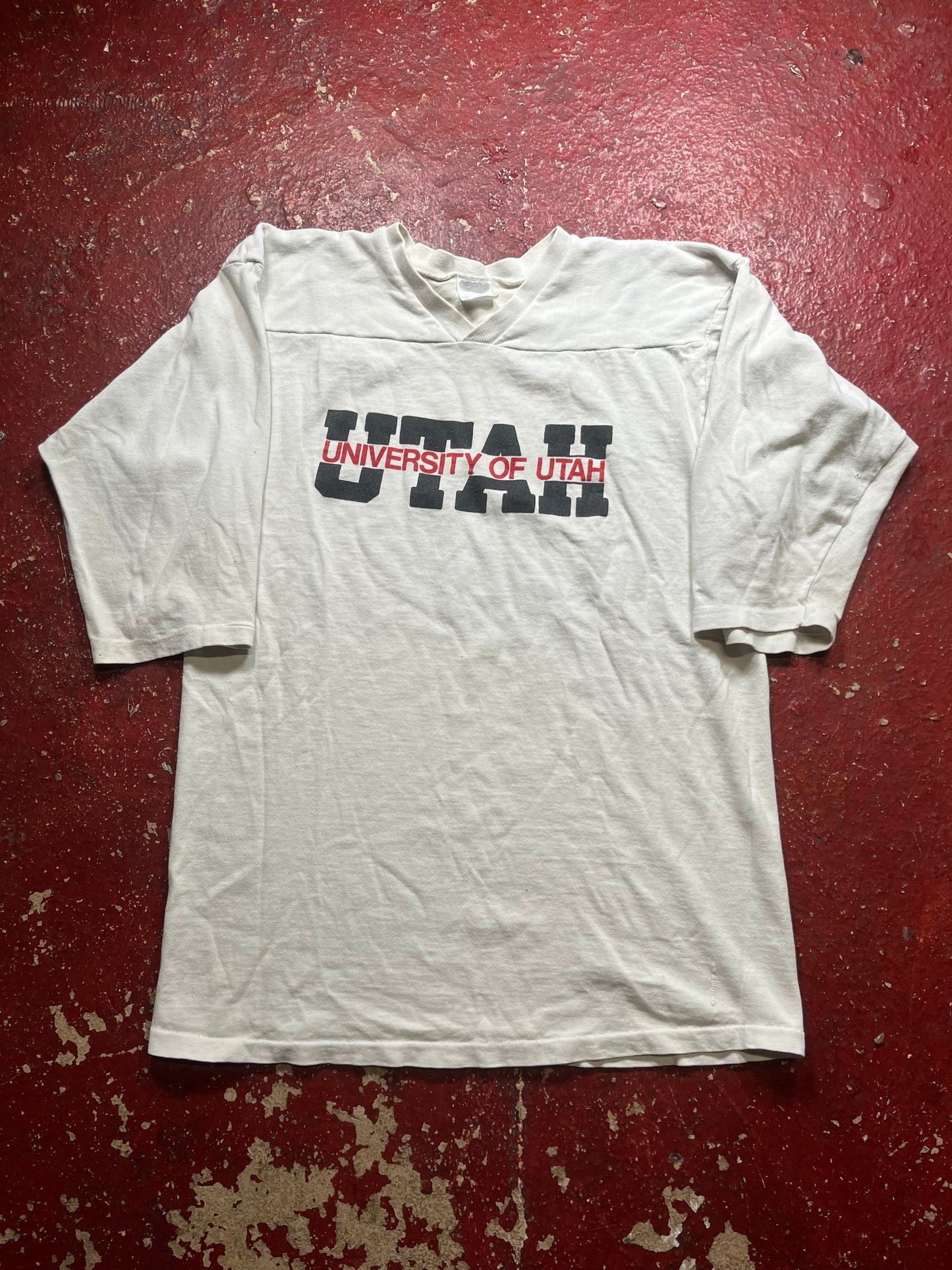 80s University Of Utah Quarter Sleeve Shirt