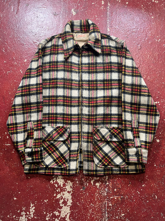 50s Sport Dee Red & Yellow Wool Jacket