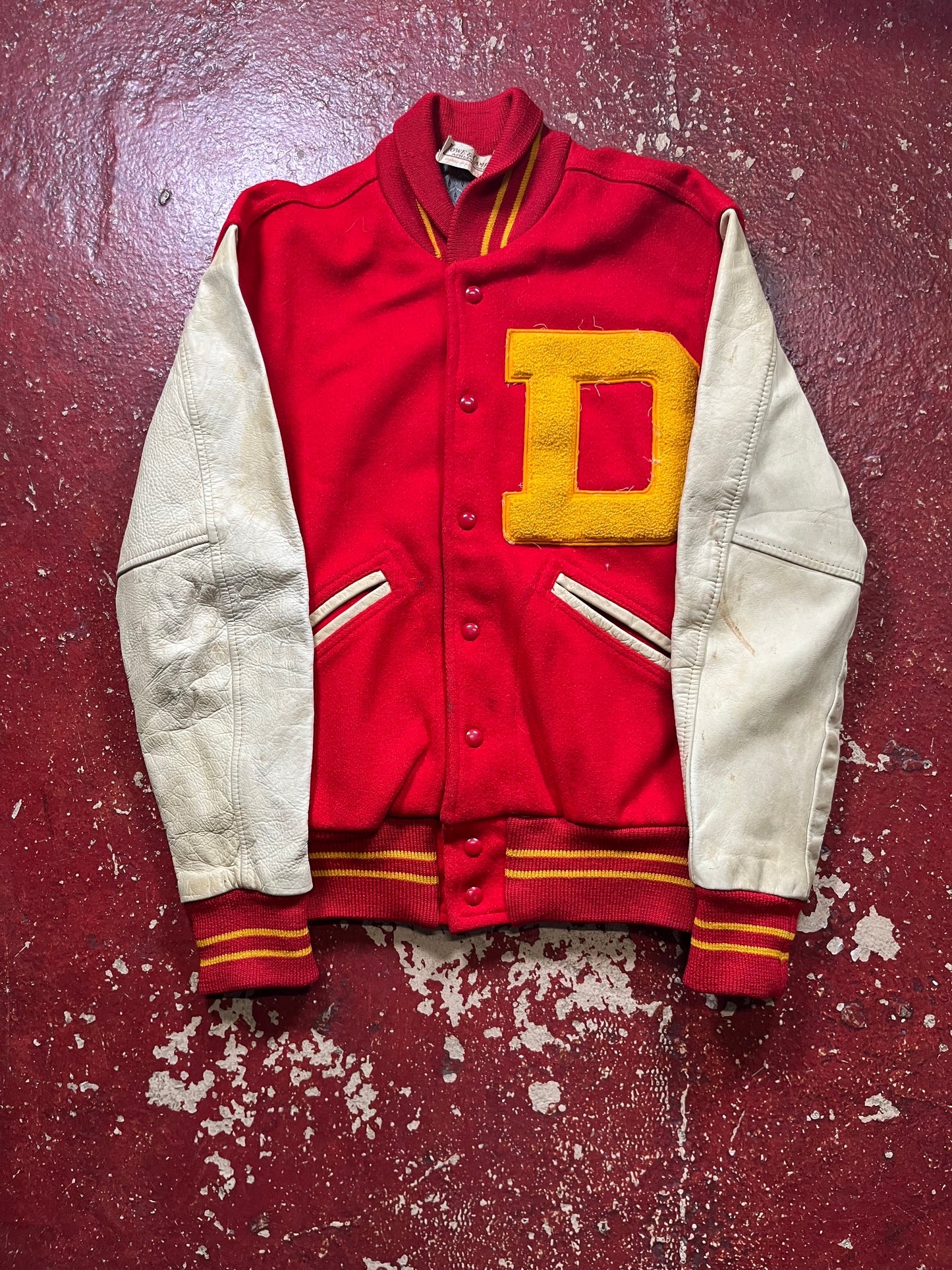 50s Lowe & Campbell D Letterman Jacket