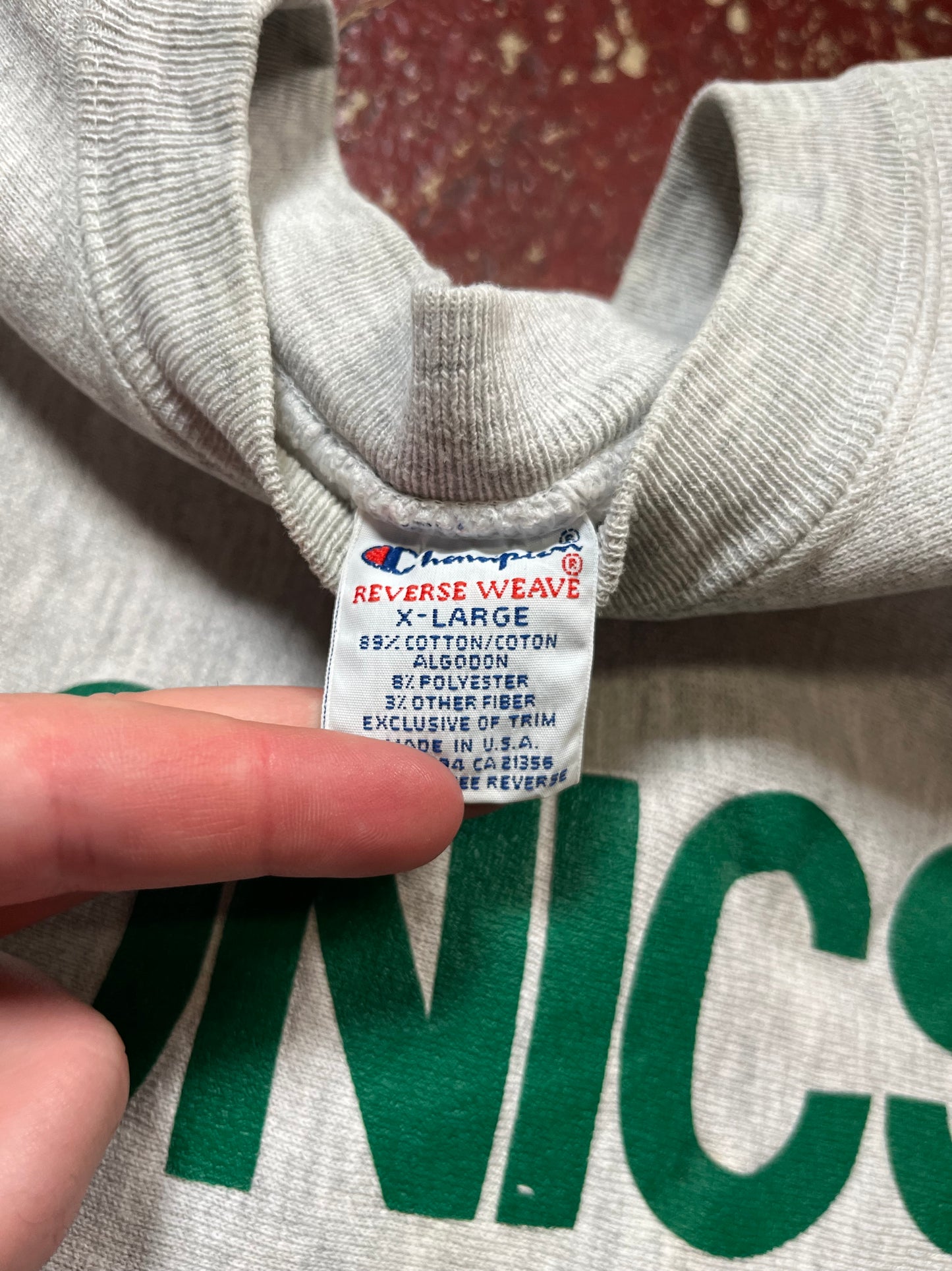 90s Champion Reverse Weave Sonics Crewneck