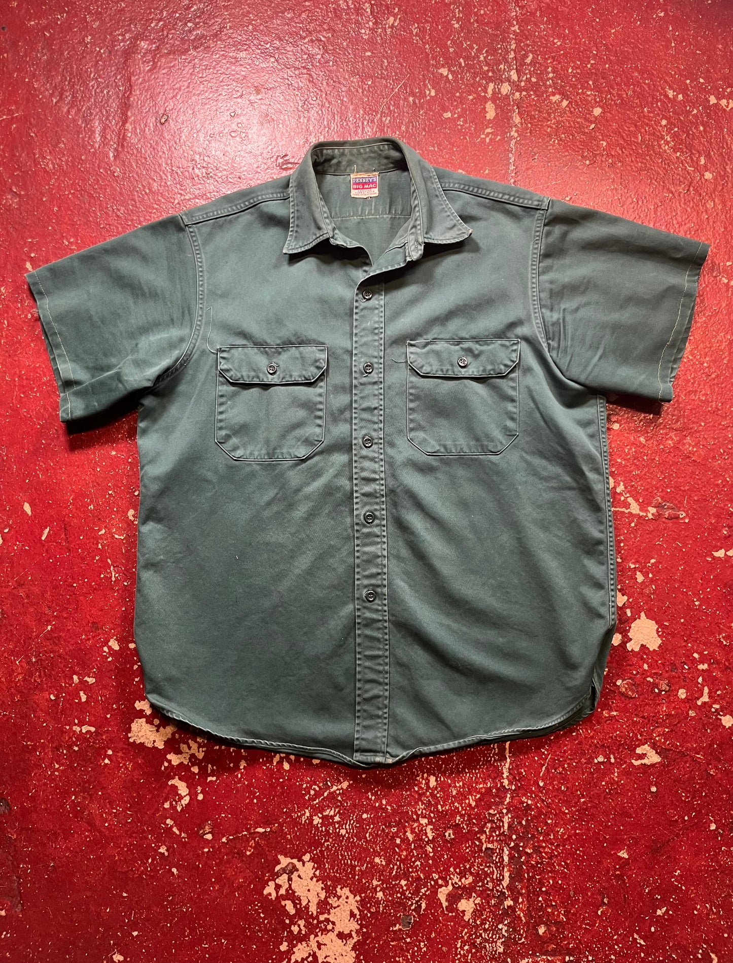 50s Penneys Big Mac Short Sleeve Work Shirt
