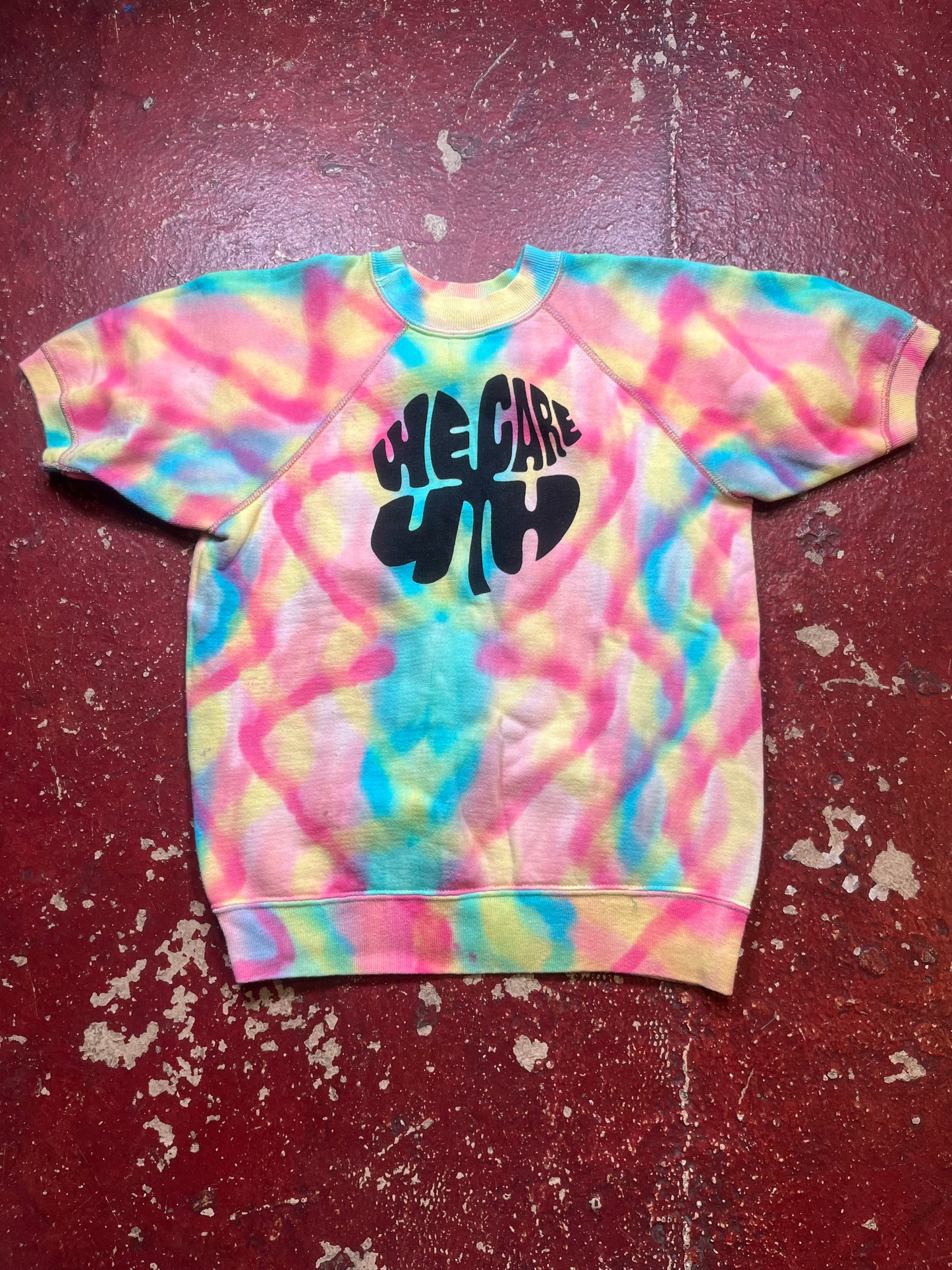 80s We Care 4H Tye Dye Short Sleeve Crewneck