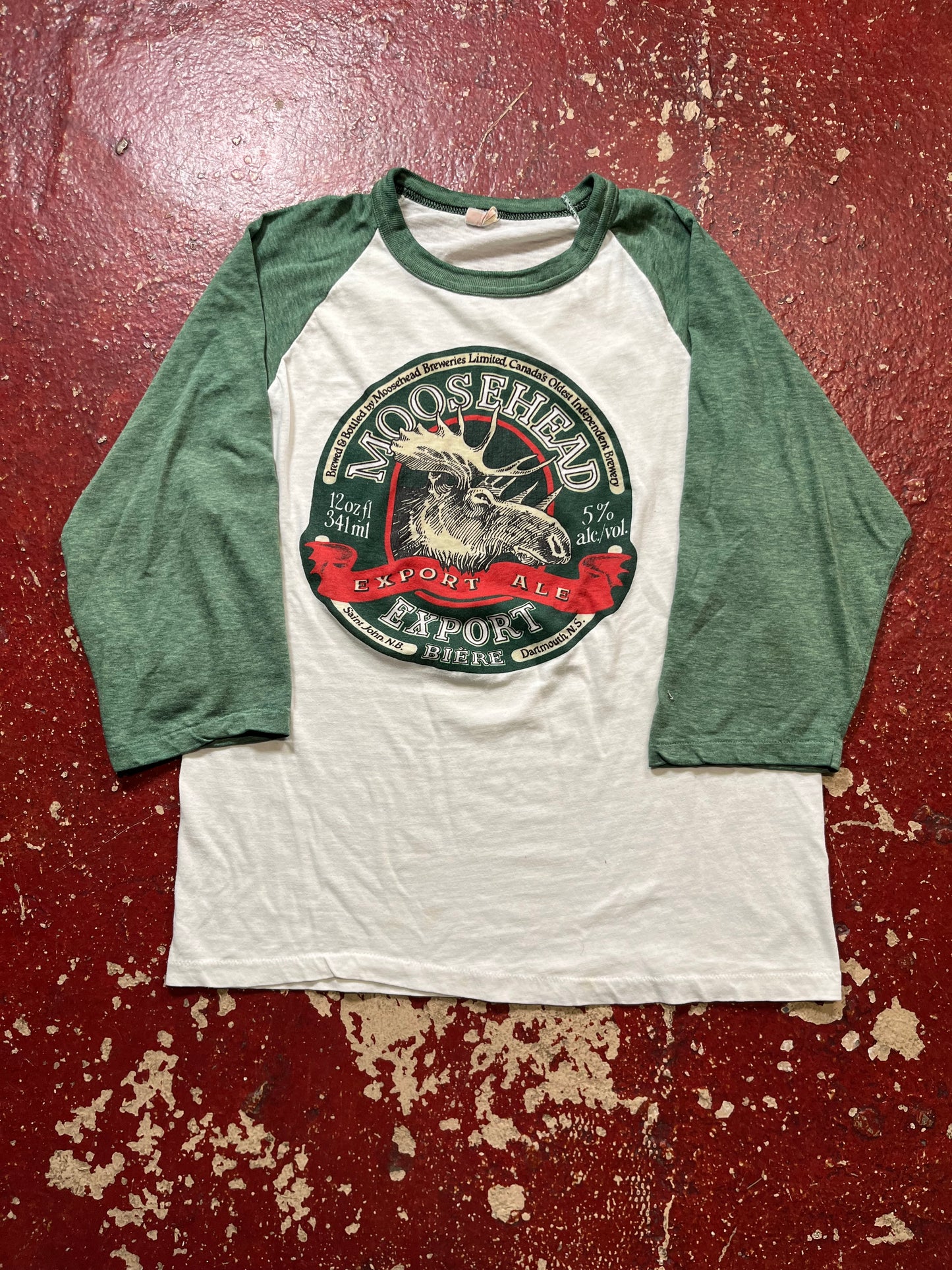 70s/80s Moosehead Ale Quarter Sleeve Shirt