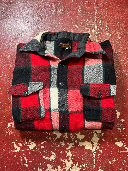 70s Eddie Bauer Wool Red & Black Flannel