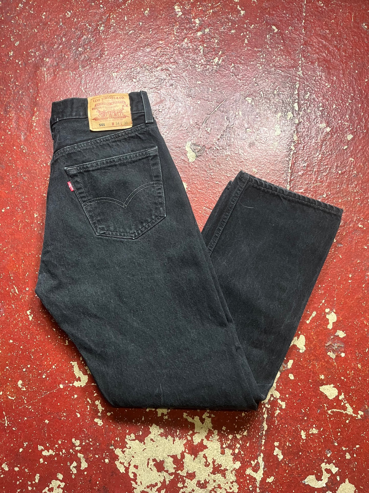 90s Levis 501s Black Jeans