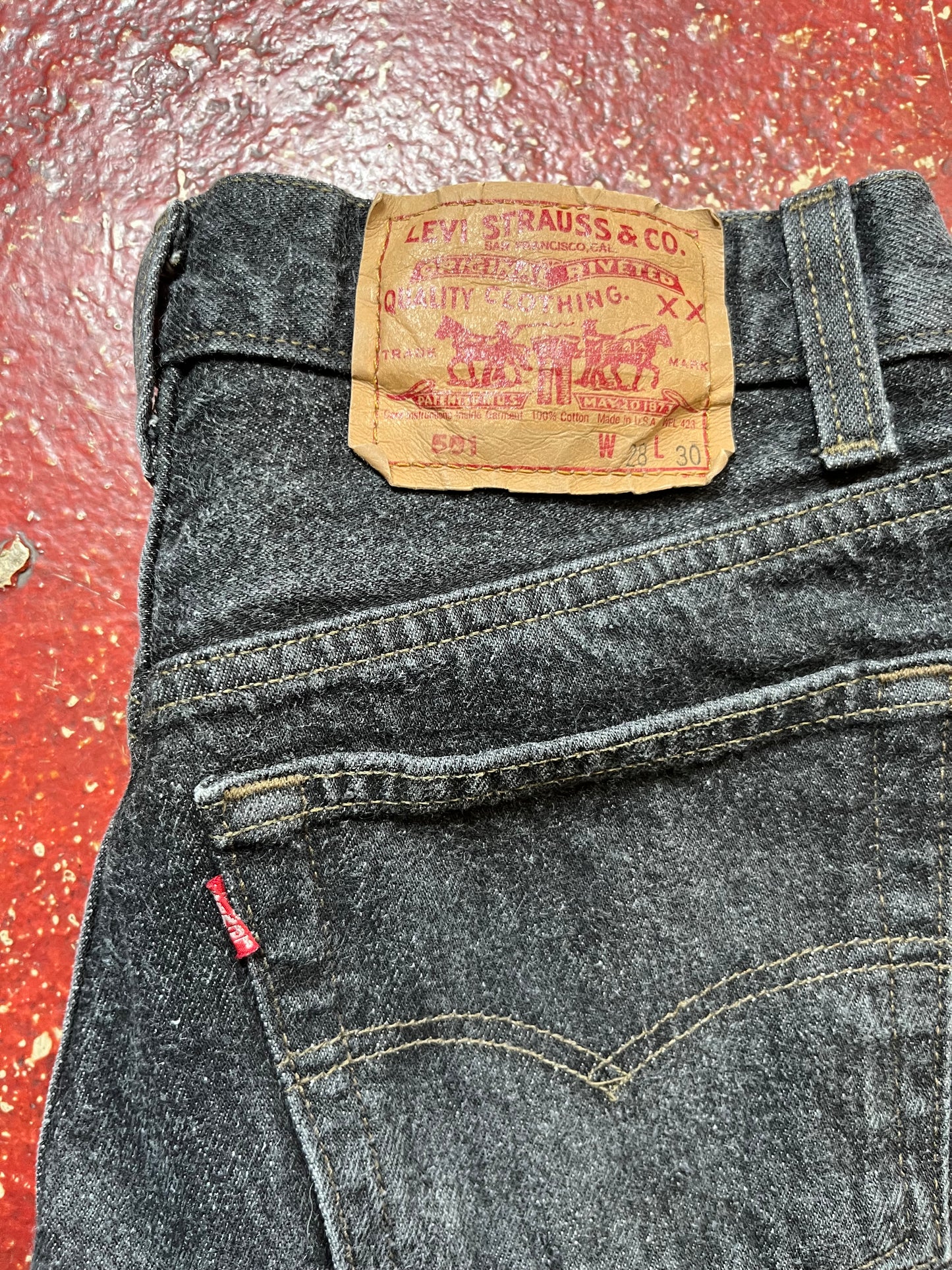 80s Levi’s 501s Black Jeans