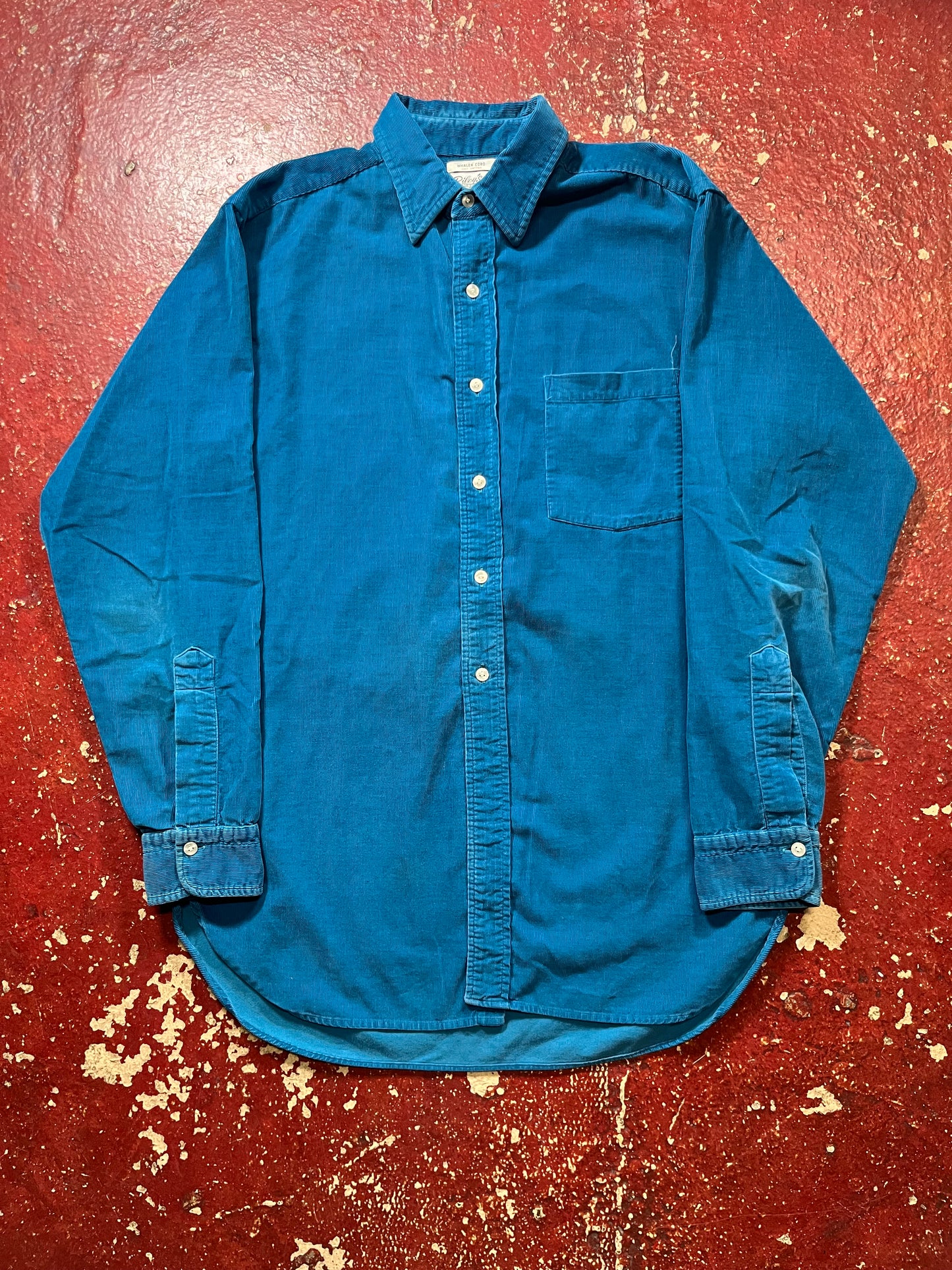60s Riley’s Blue Corduroy Long Sleeve Shirt