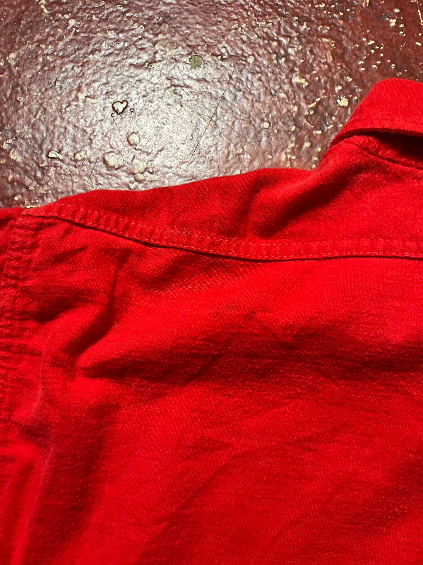 50s Winter King Red Short Sleeve Shirt