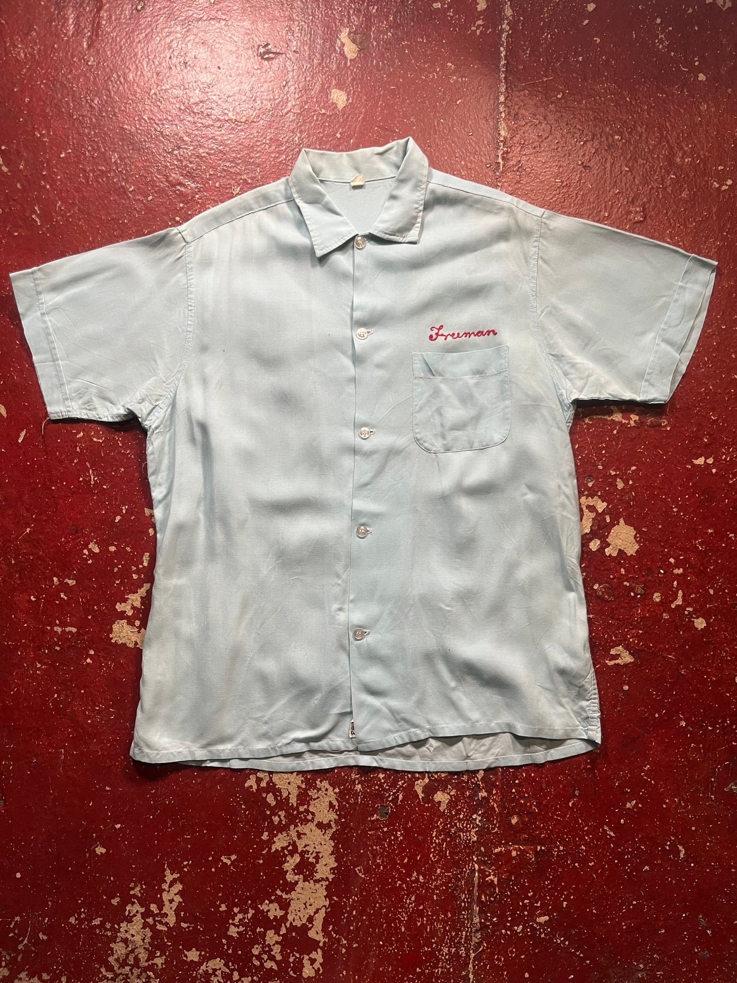 60s VFW Rayon Short Sleeve Shirt