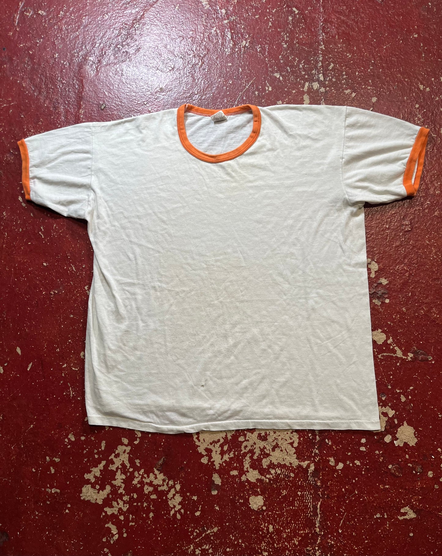 70s Russell White Ringer Tee