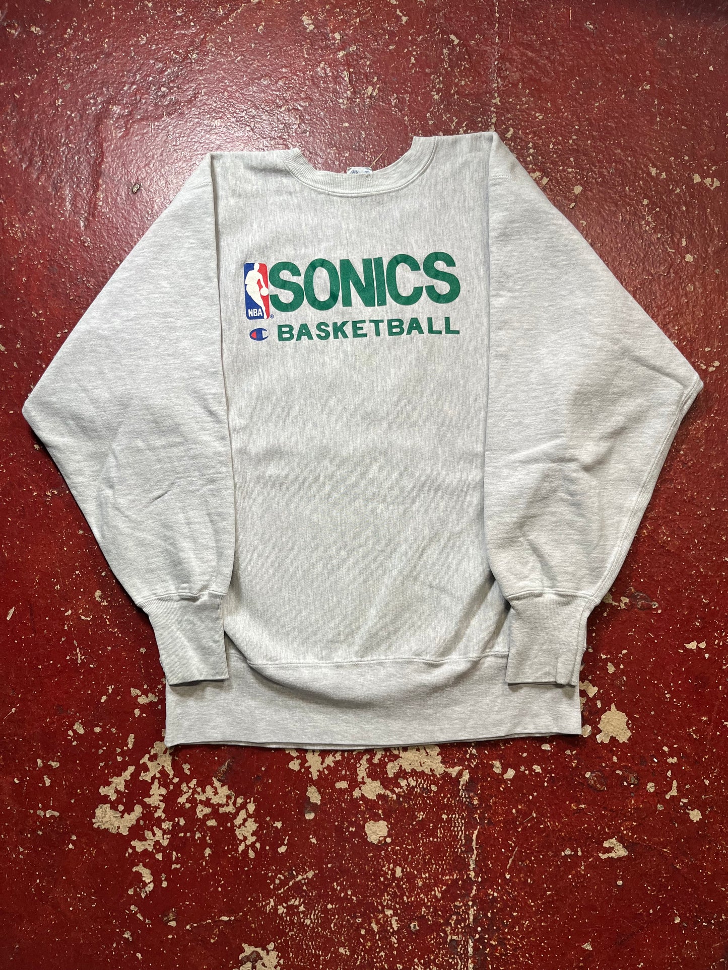 90s Champion Reverse Weave Sonics Crewneck