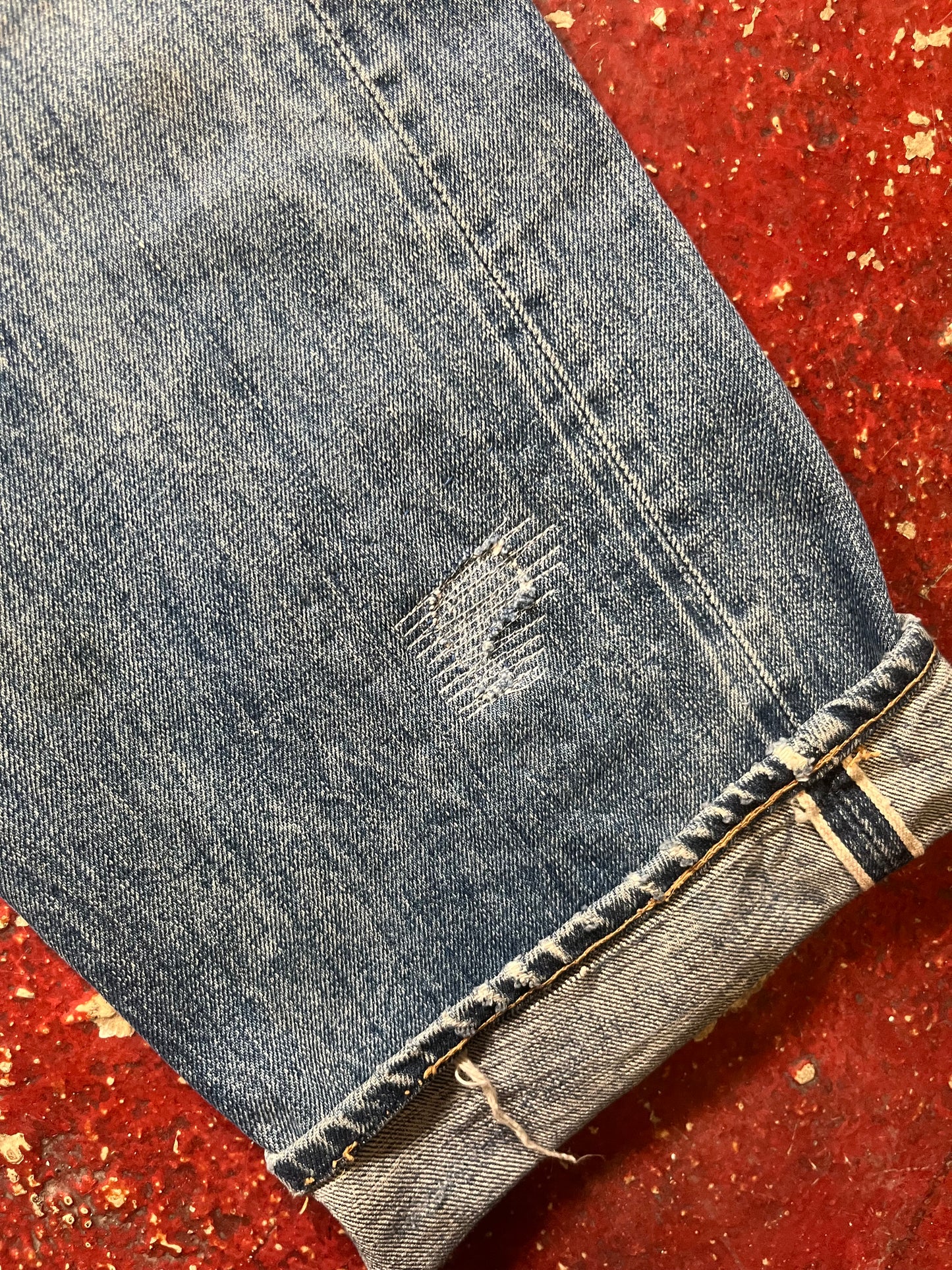 70s Levis 501s Patchwork Jeans