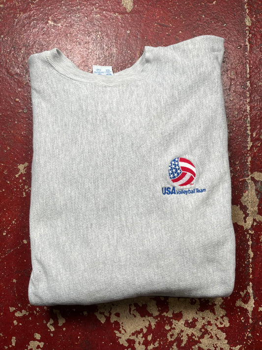 90s Champion Reverse Weave USA Volleyball Crewneck