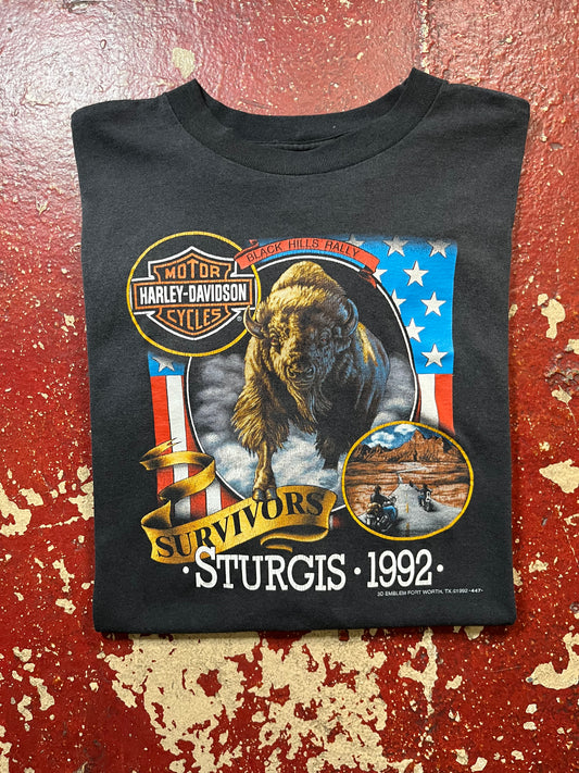 1992 3D Emblem Sturgis Tee