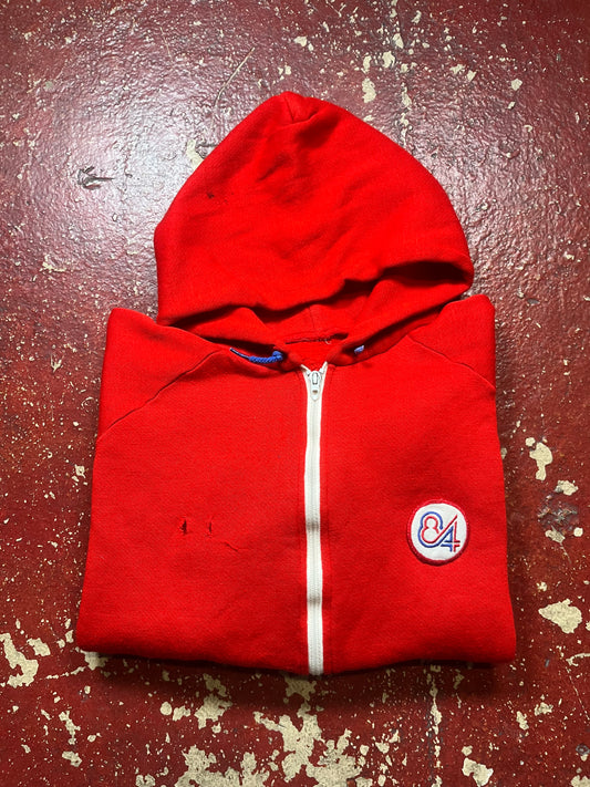 70s Full Zip Up “84” Hoodie