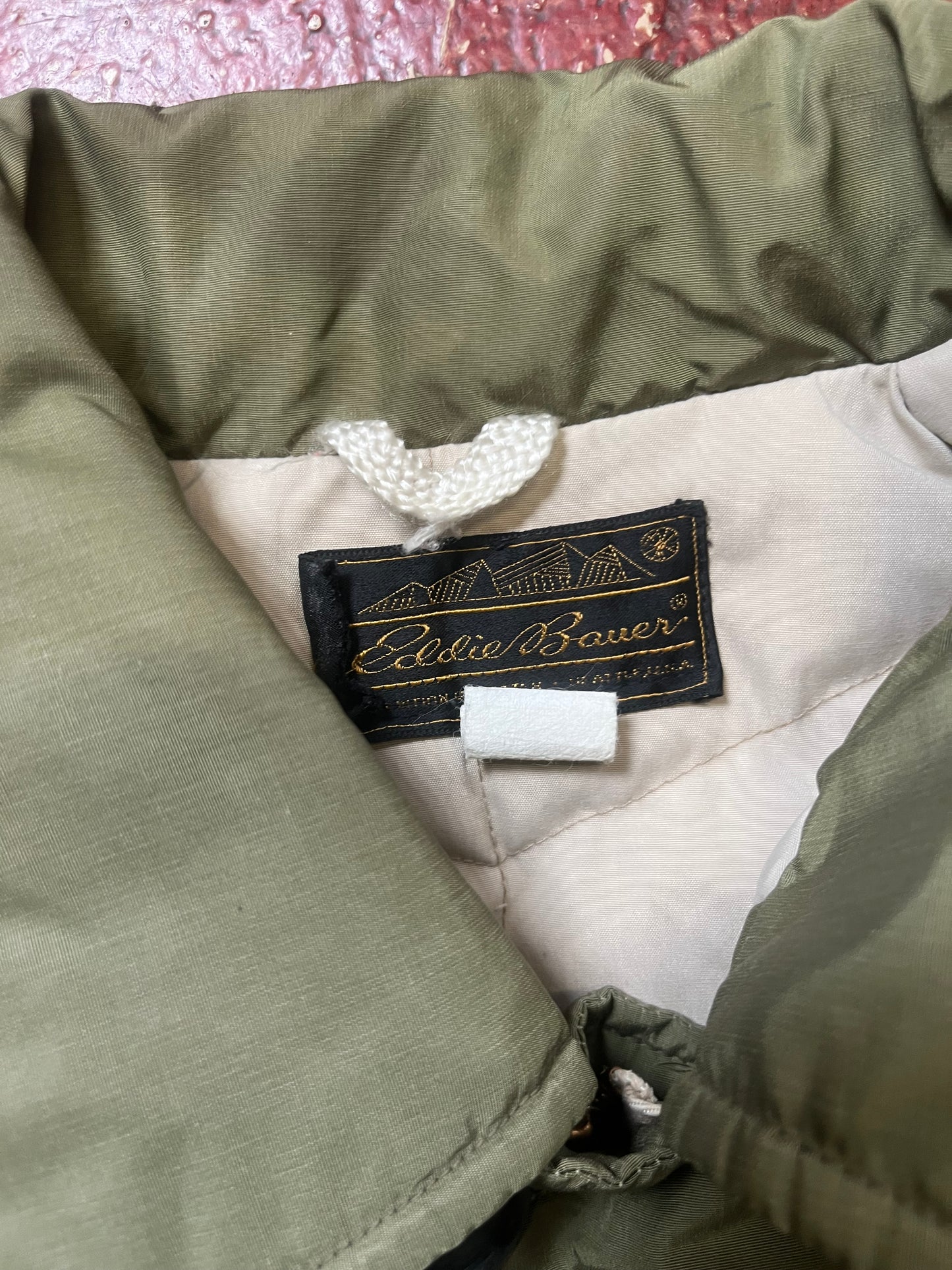 60s Eddie Bauer Green Down Jacket