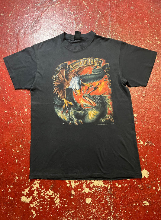 1992 3D Emblem American Biker Tee