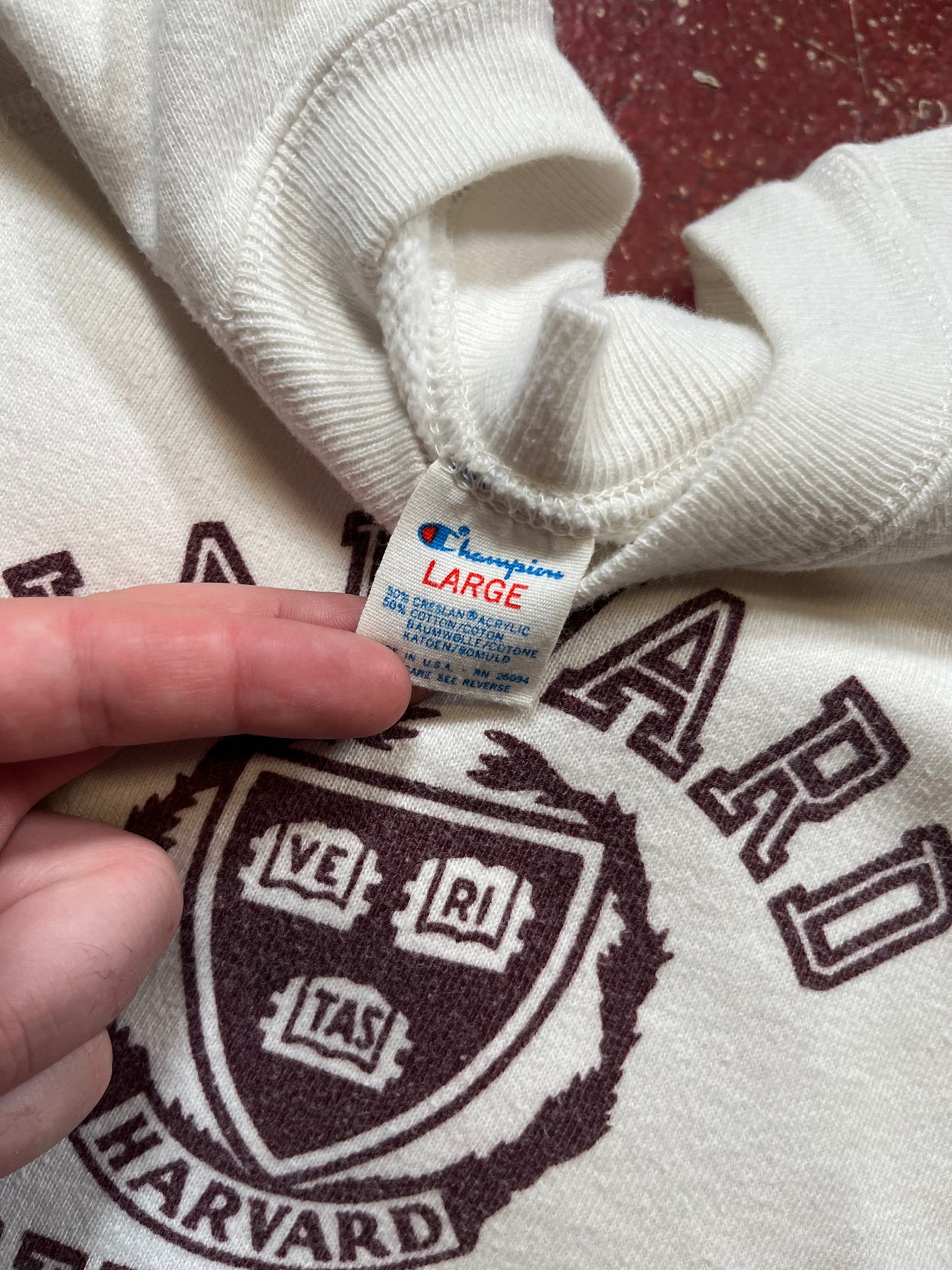 80s Champion Harvard Crewneck