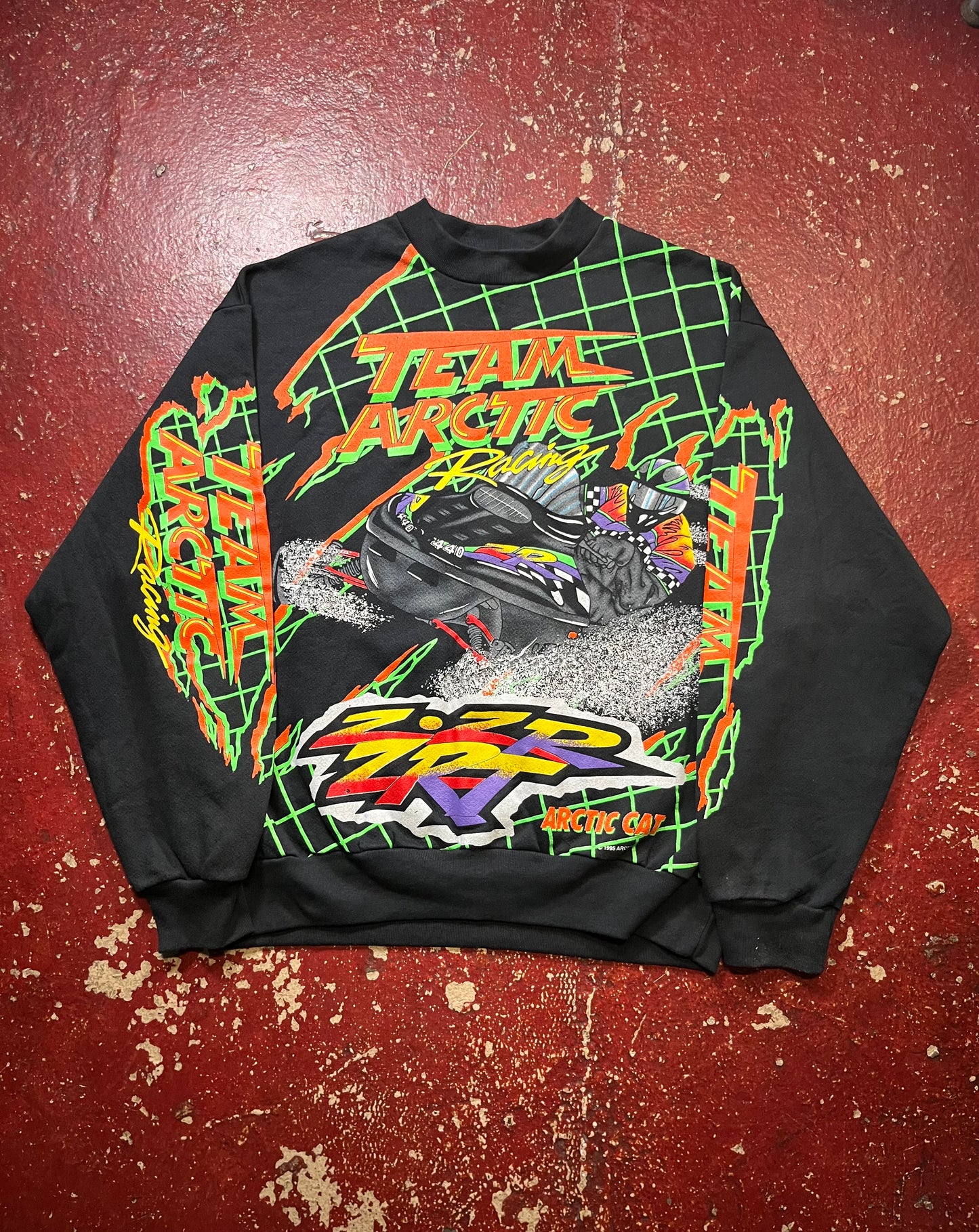 1995 Team Arctic Cat AOP Crewneck
