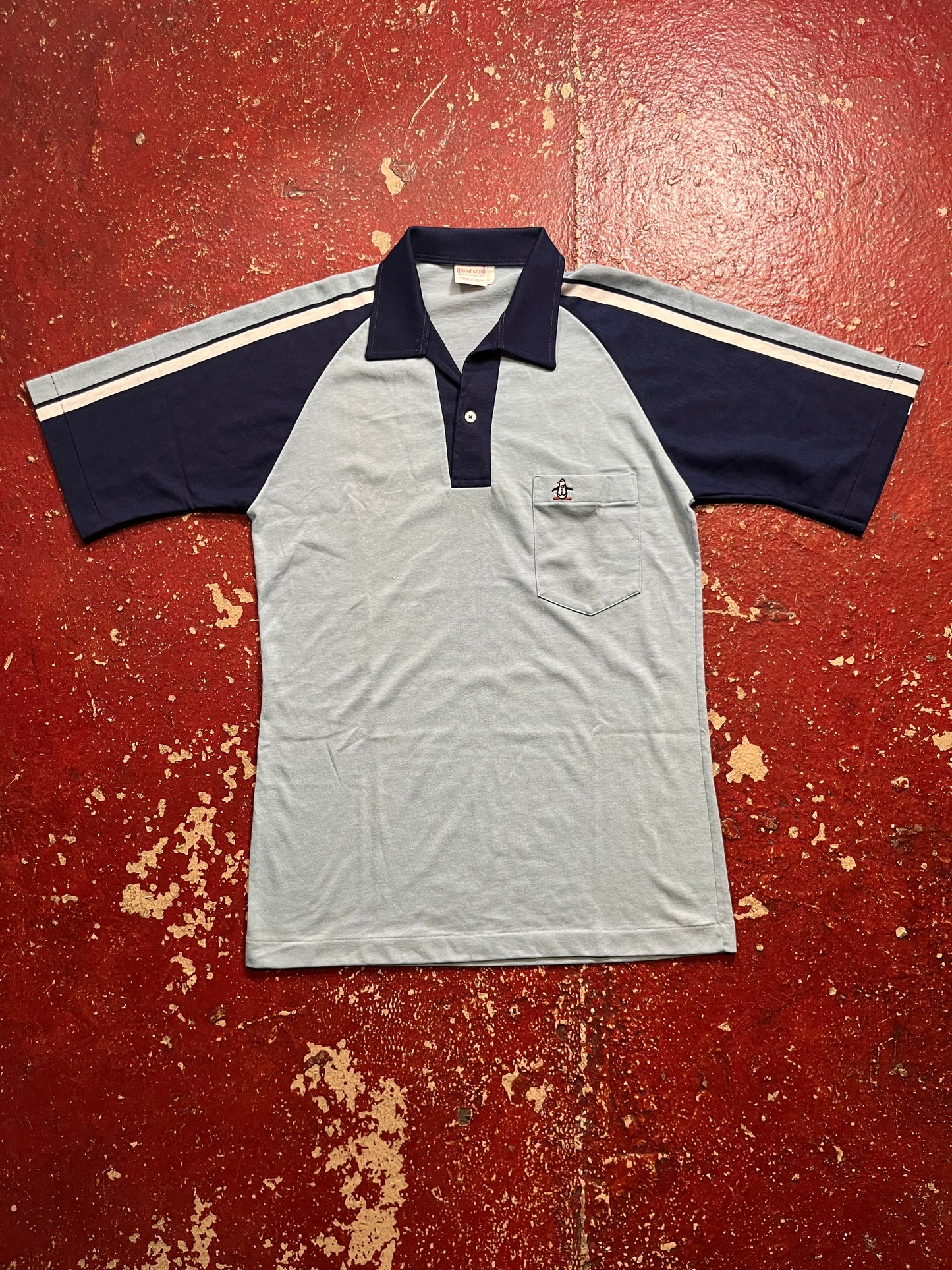 80s Grand Slam Blue Polo