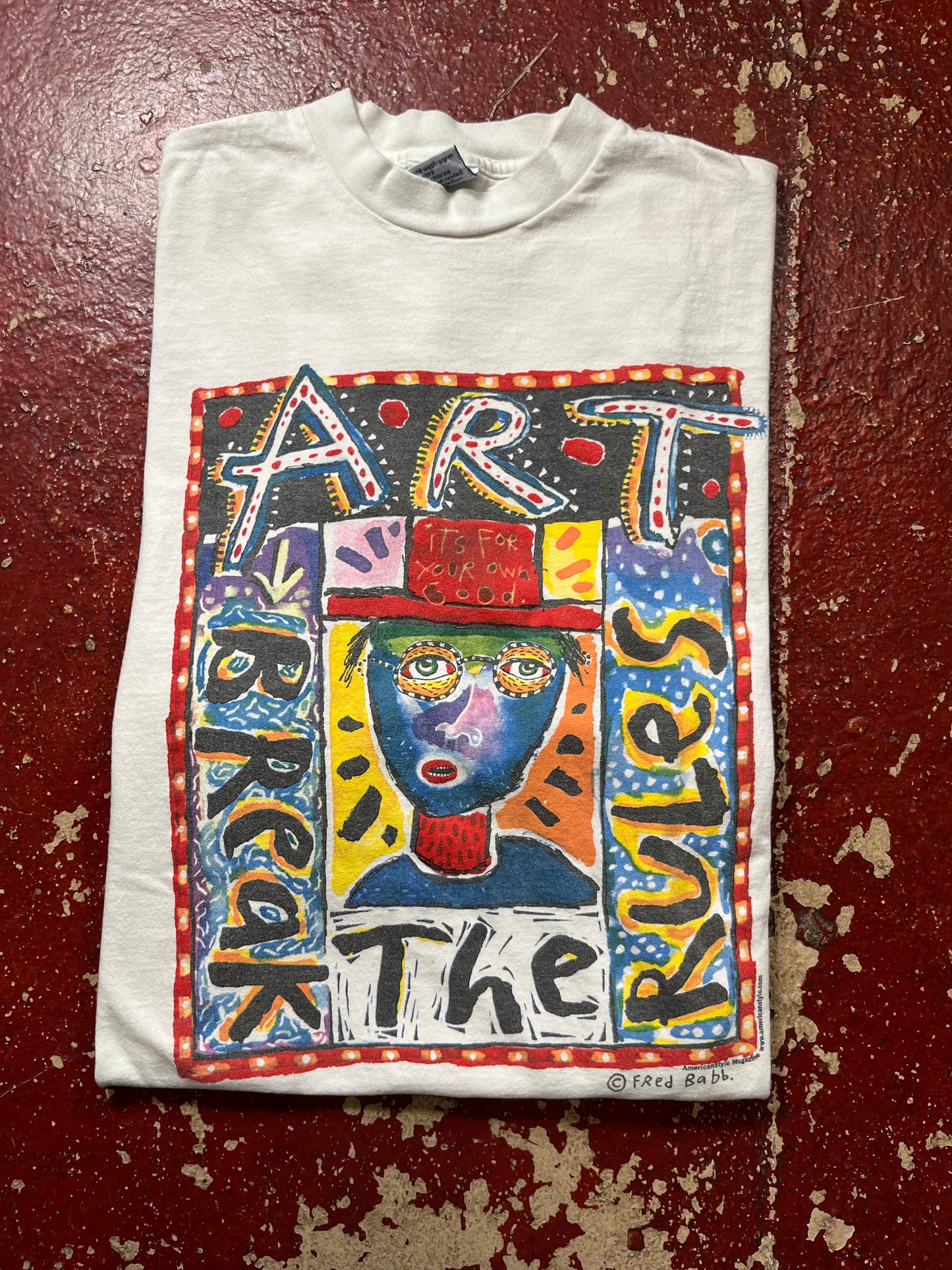 90s Fred Babb “Break The Rules” Tee