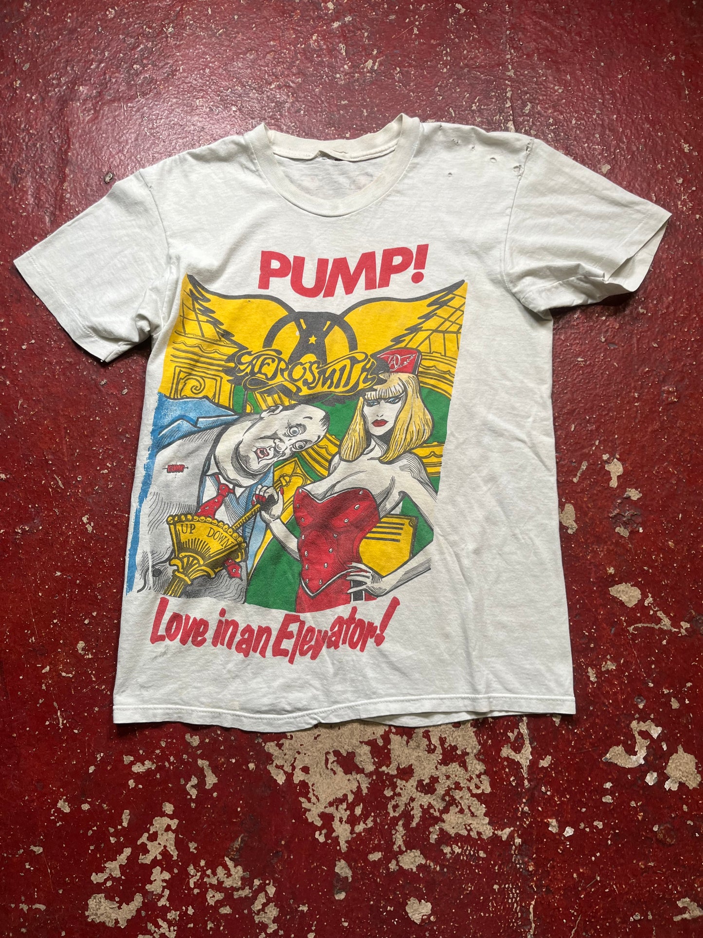 1990 Aerosmith x Skid Row “Pump” Tee