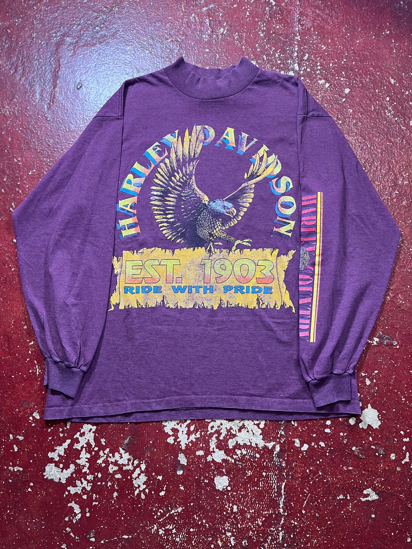 90s Harley Davidson “Ride With Pride” Long Sleeve Shirt