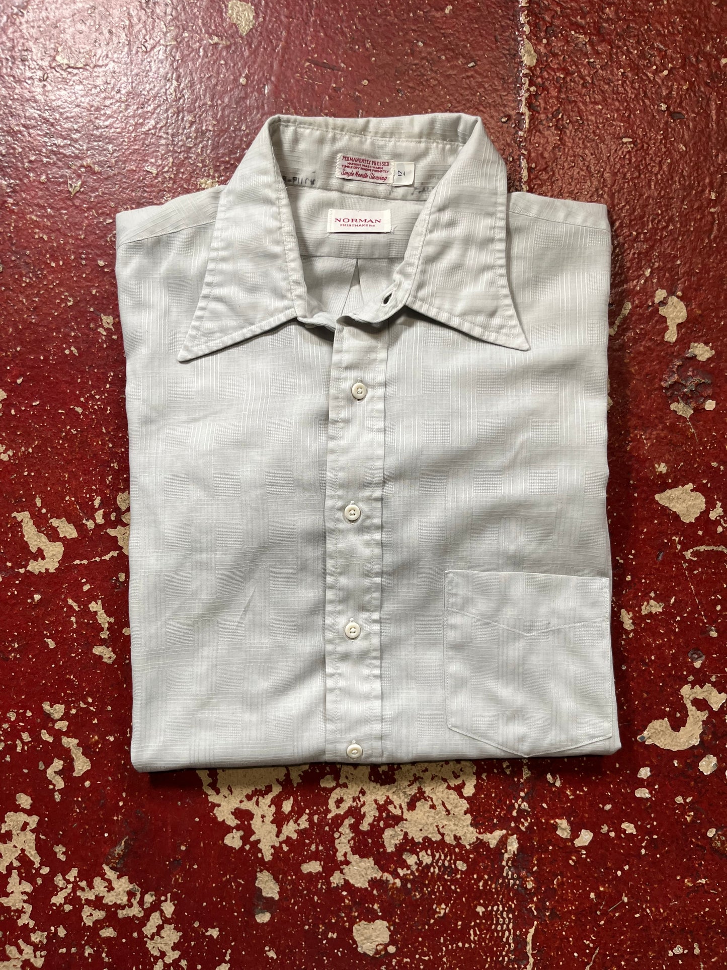 80s Norman Grey Short Sleeve Shirt