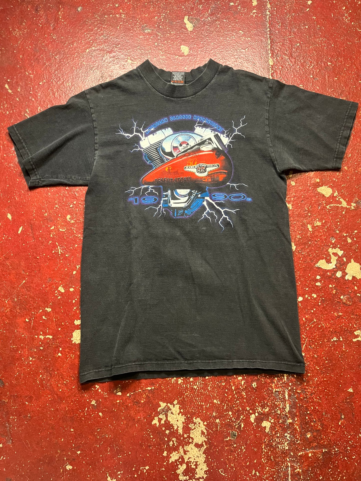 1990 Harley Davidson Lighting Tee