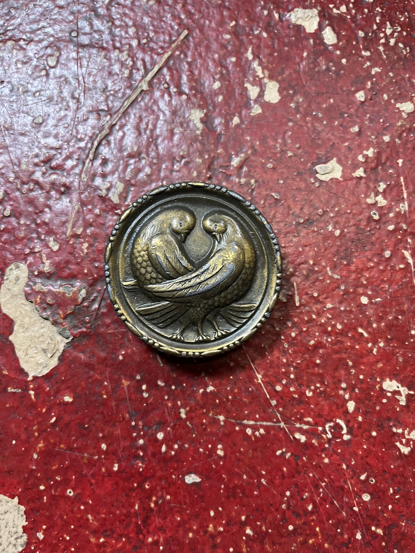 70s Brass Dove Belt Buckle