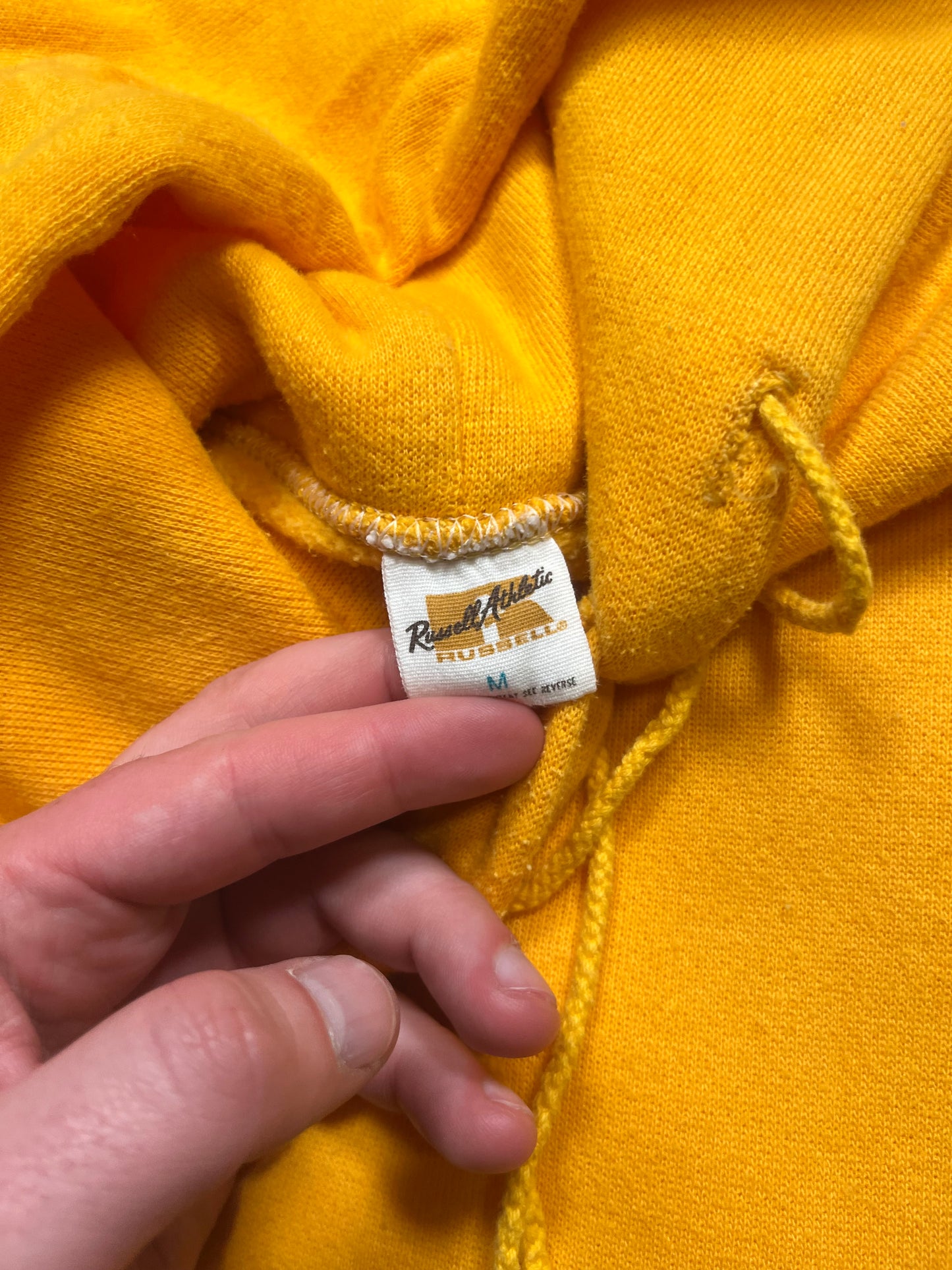 70s Russell Yellow Hoodie