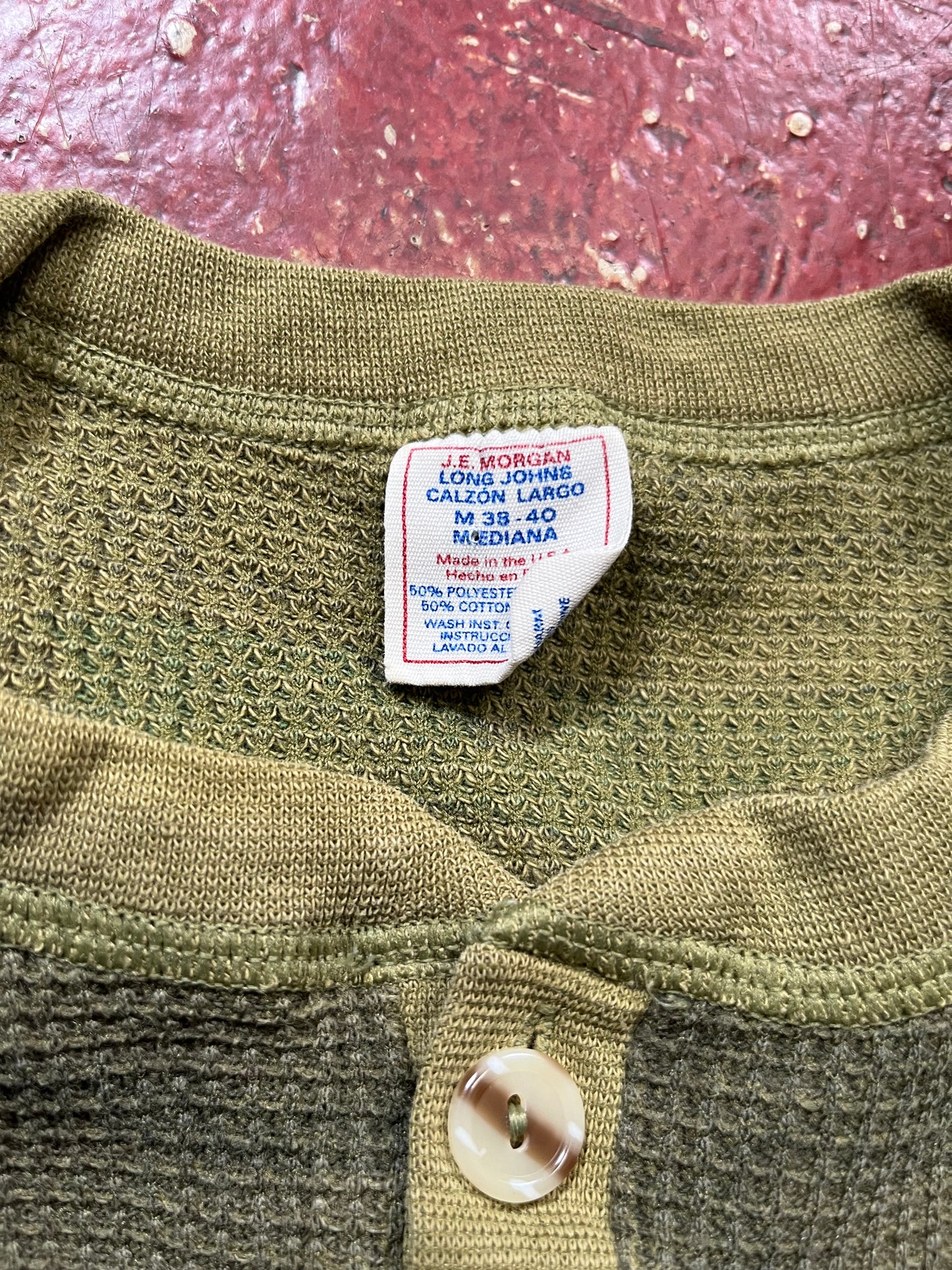 70s Camo Quarter Button Thermal