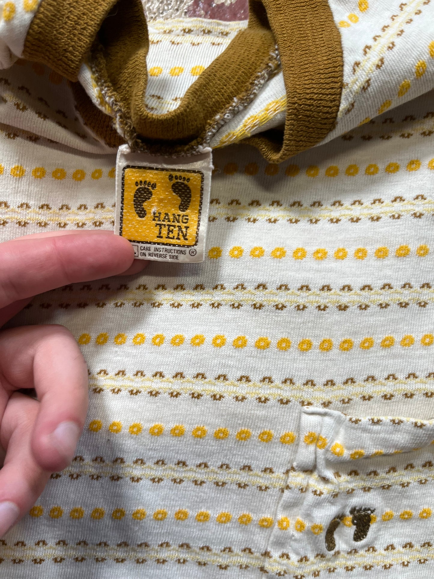 70s/80s Hang Ten Striped Pocket Tee