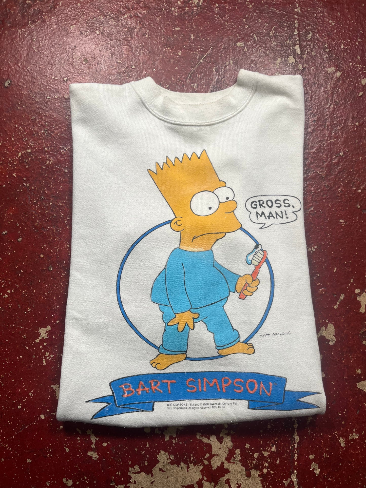 1990 Bart Simpson “Gross Man” Crewneck