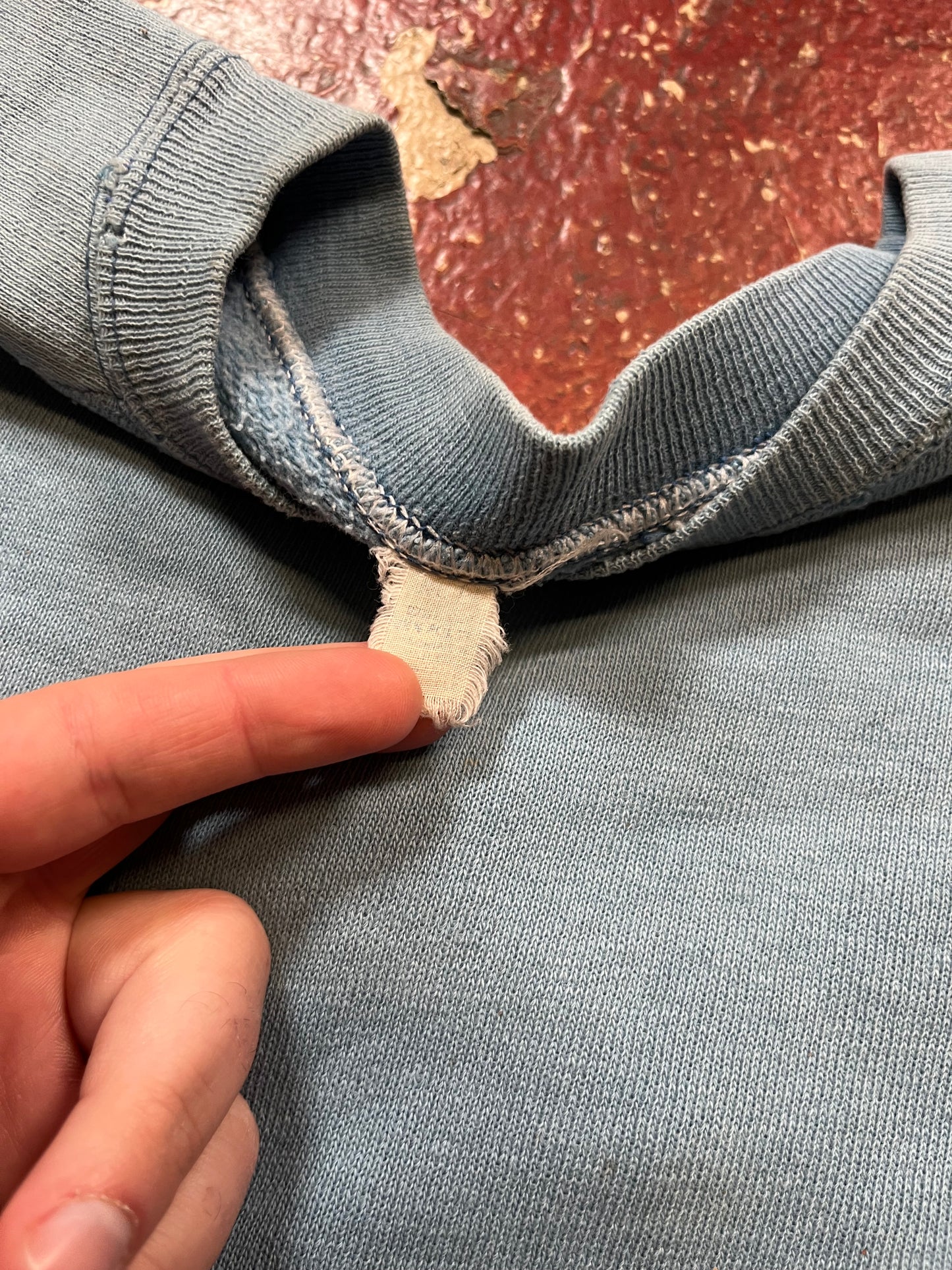 60s Light Blue Crewneck