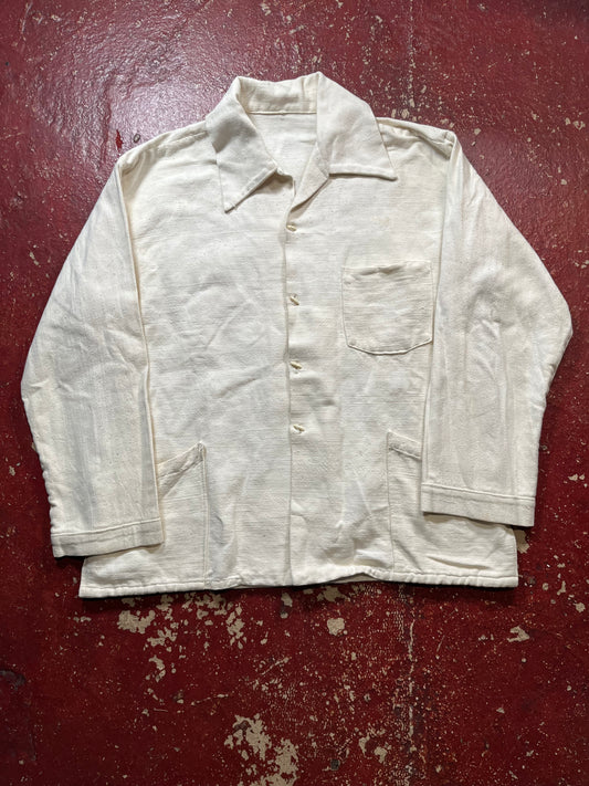 50s/60s White Button Up Jacket
