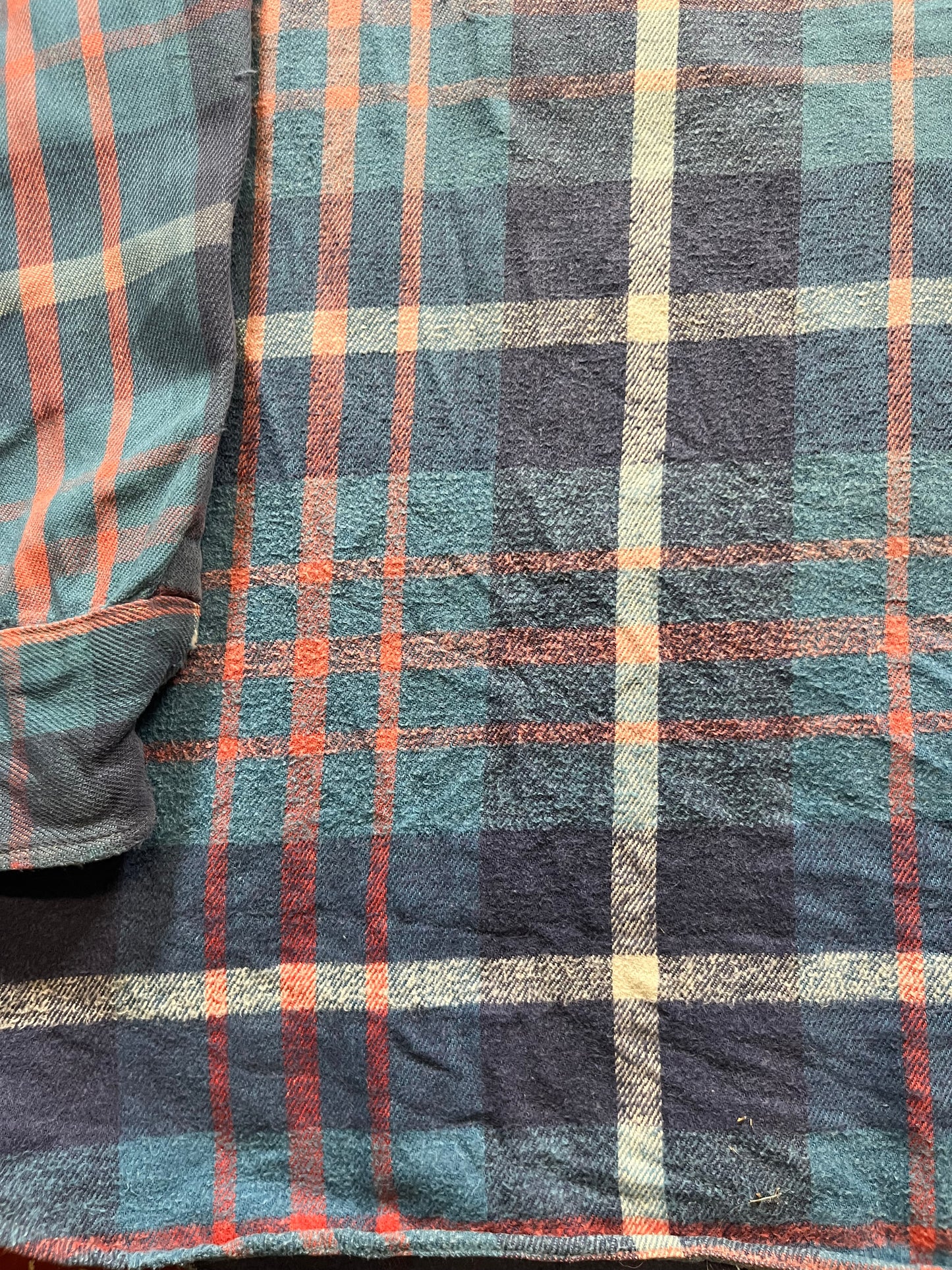 40s/50s Allied Clothiers Blue & Red Flannel