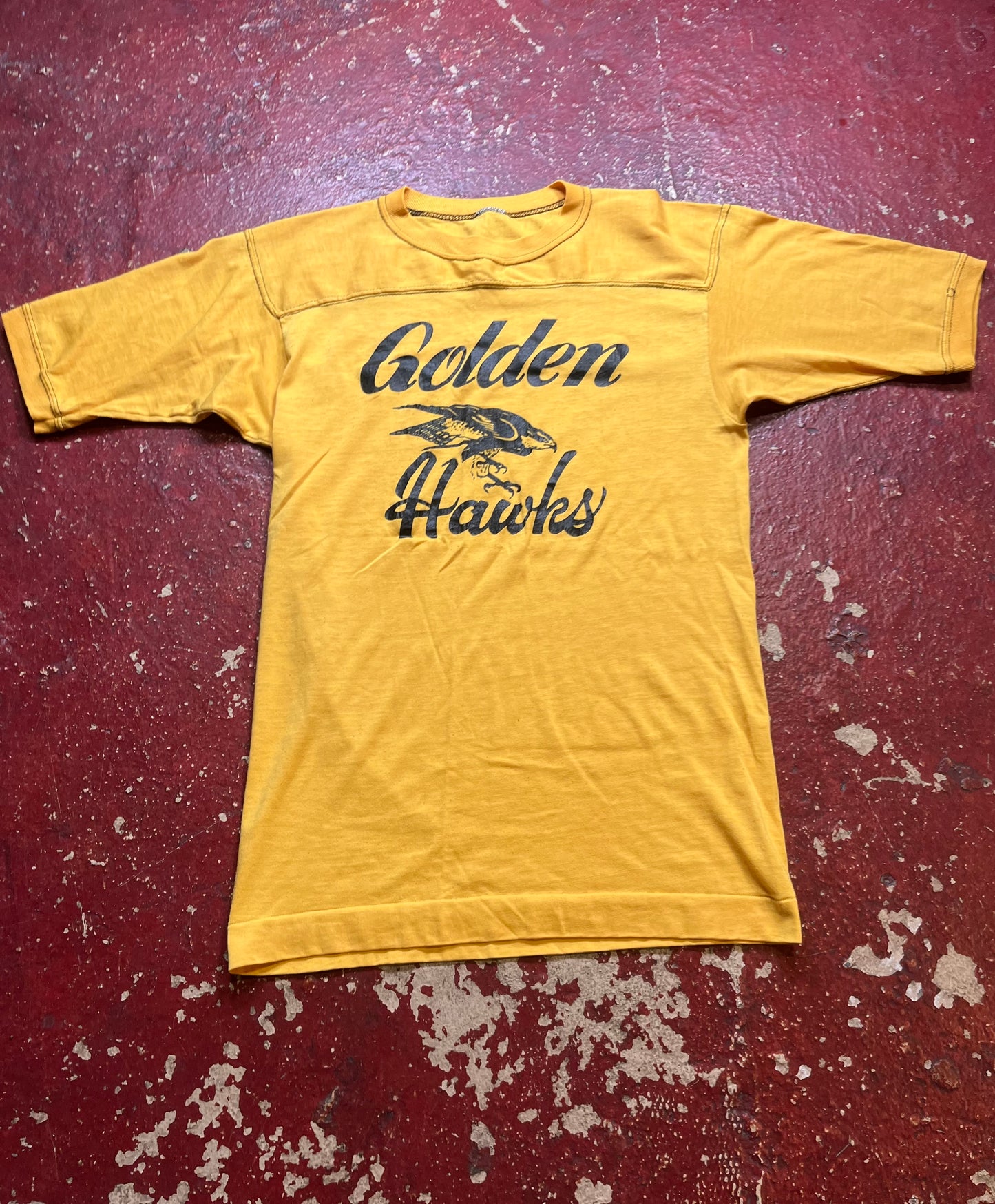 80s Golden Hawks Quarter Sleeve Shirt