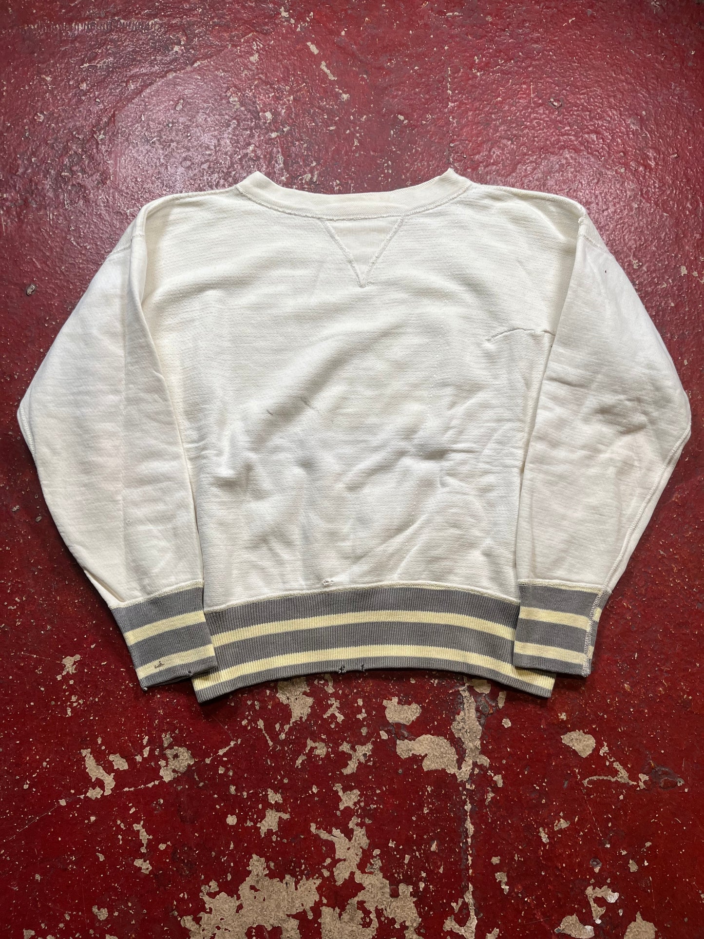 50s Single V Two Tone Sweater