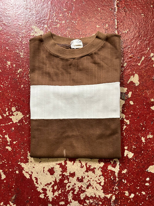 60s/70s Brown & White Tee