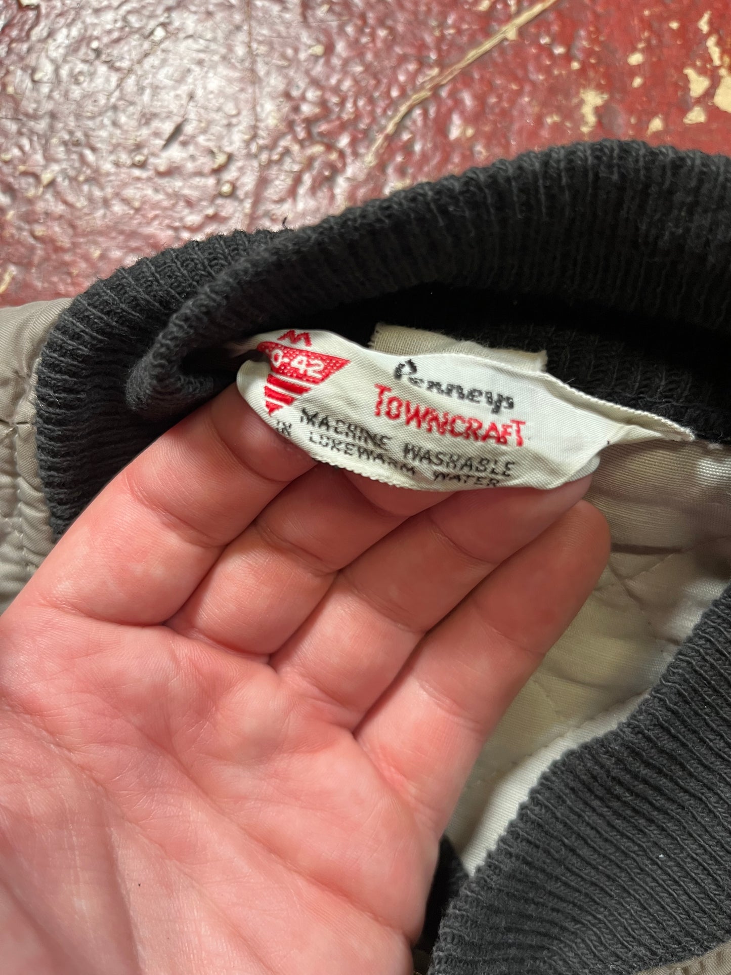 50s Penneys Towncraft Grey Quilted Jacket
