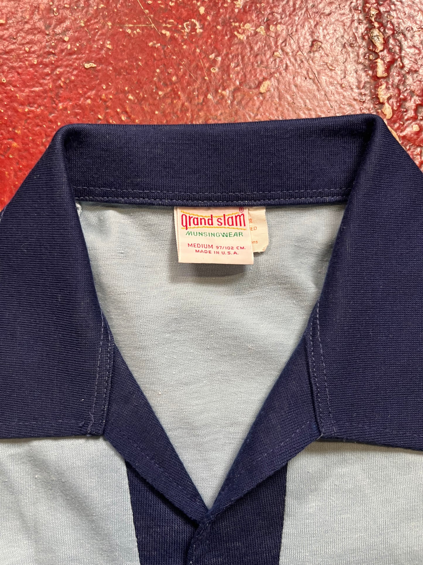 80s Grand Slam Blue Polo