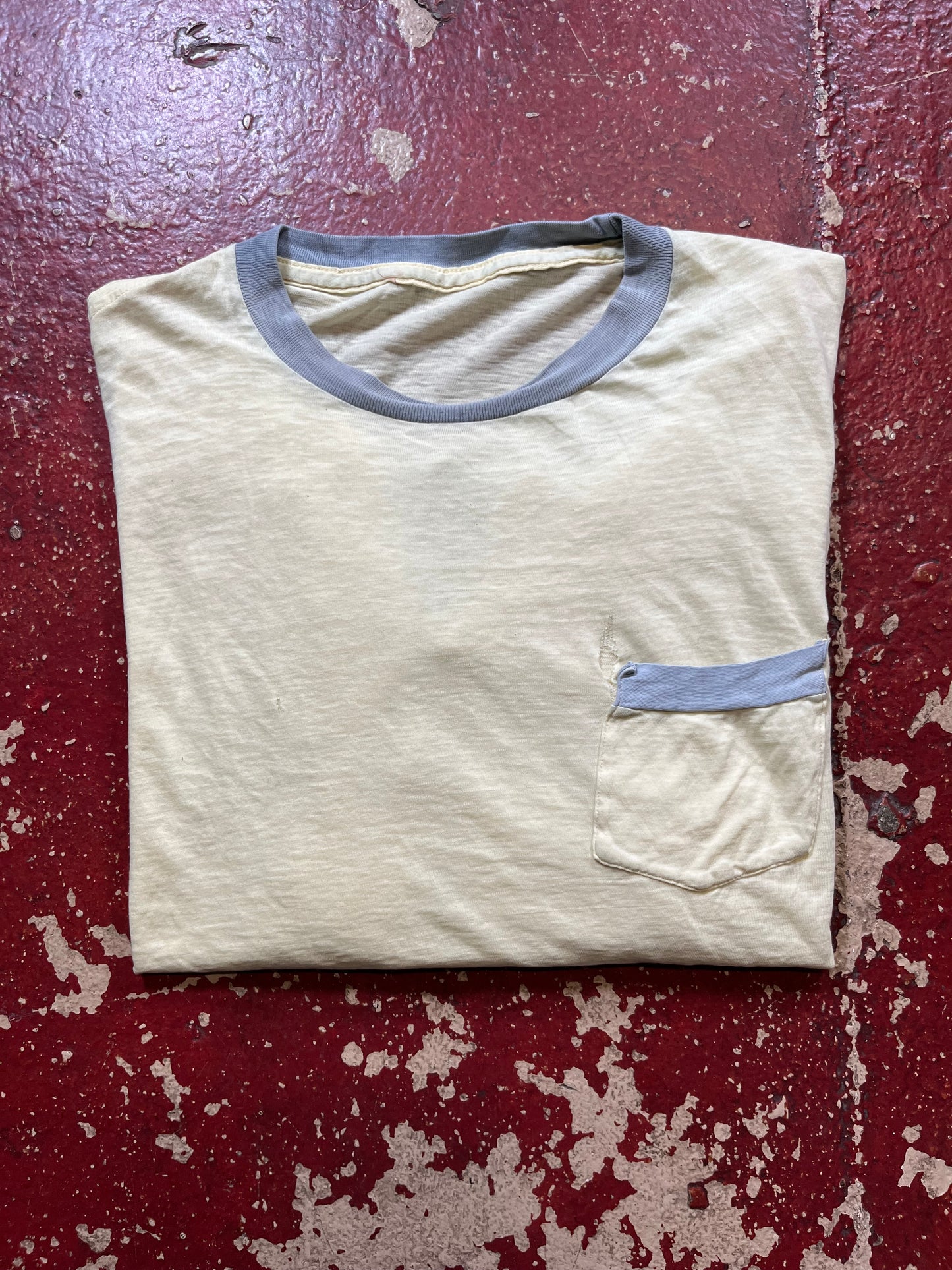 70s/80s Yellow & Grey Long Sleeve Shirt