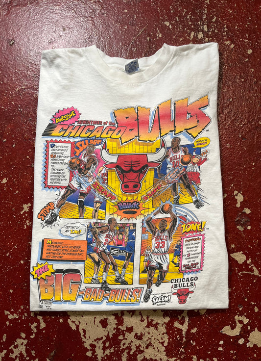 90s Chicago Bulls Comic Tee